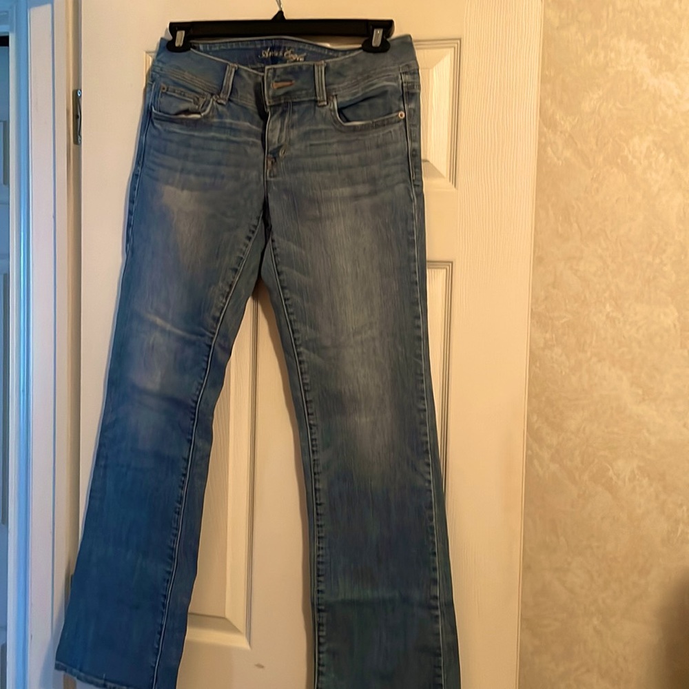 American Eagle Slim Bootcut size 8 Long with stretch